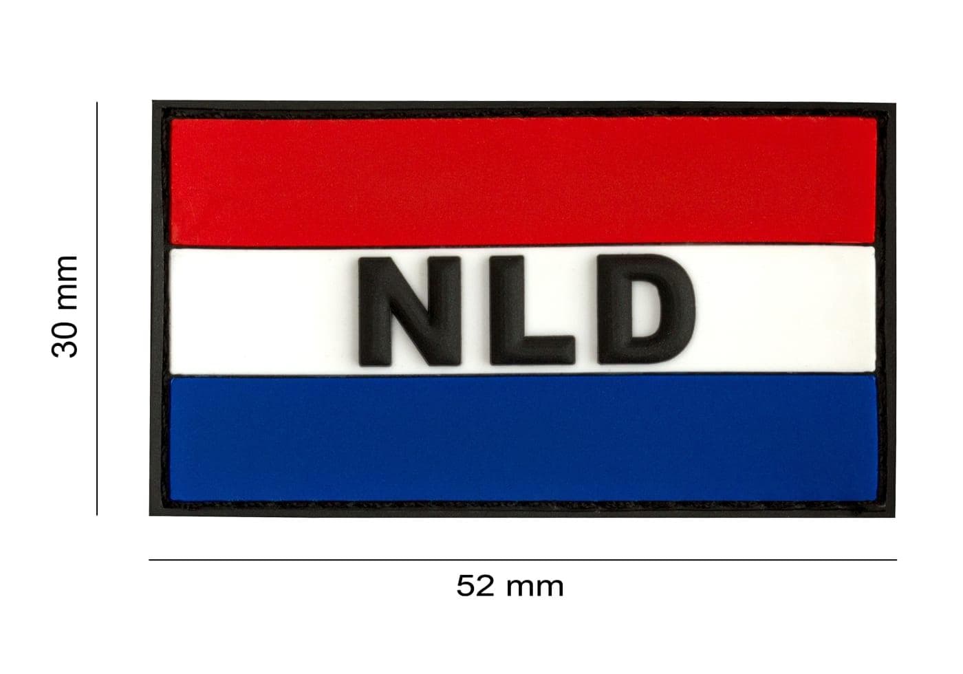 PVC Netherlands Flag Rubber Morale Patch — image 2