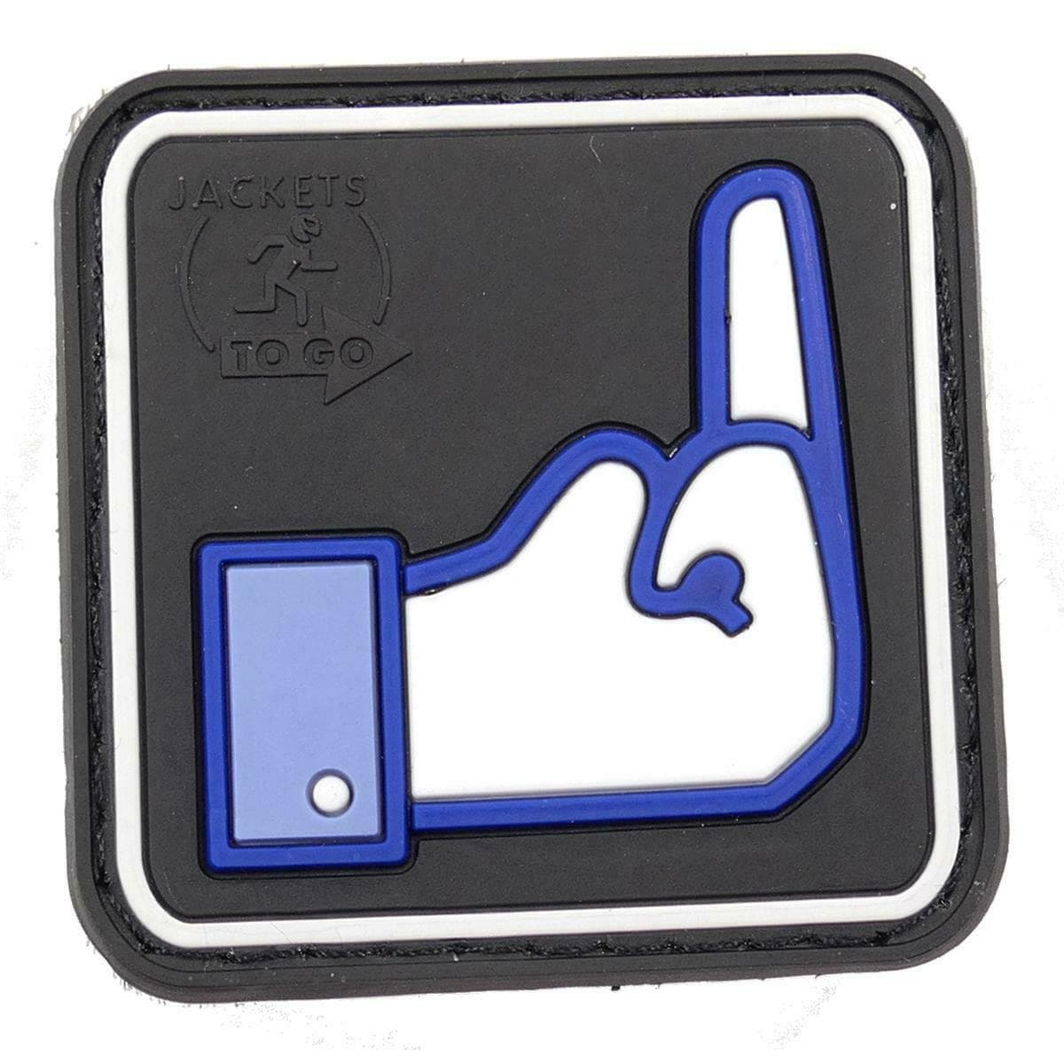 Rubber Dislike Patch & Blue Hook & Loop Patch