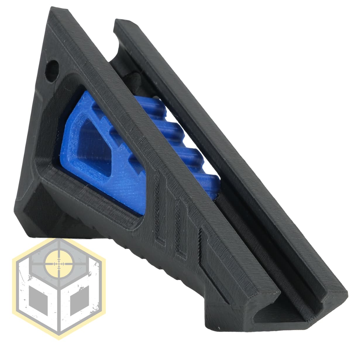 Stubby Picatinny Rail Angled Foregrip Easy Fit with Blue Insert (0123) 034 — image 2