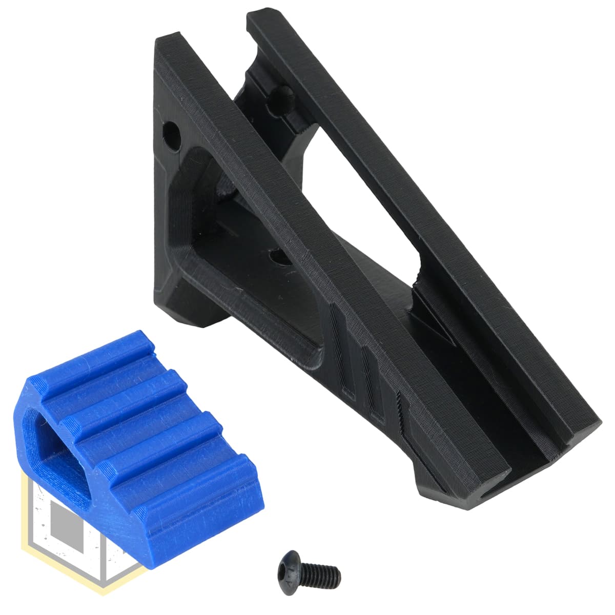 Stubby Picatinny Rail Angled Foregrip Easy Fit with Blue Insert (0123) 034 — image 3