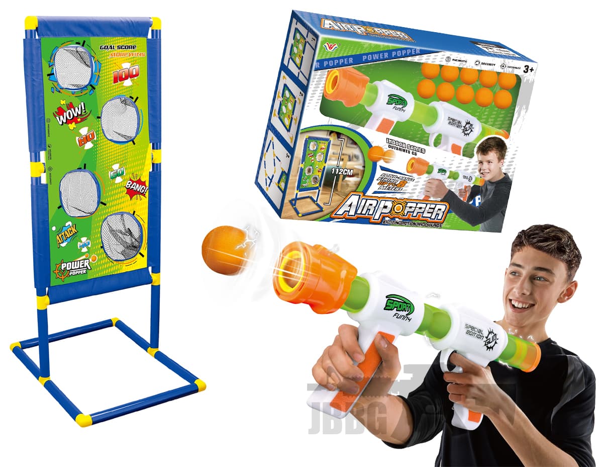 Popper Soft Ball Gun Game Set