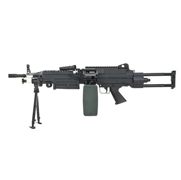 M249 Para AEG with Sound Control 2500 rds Drum Magazine