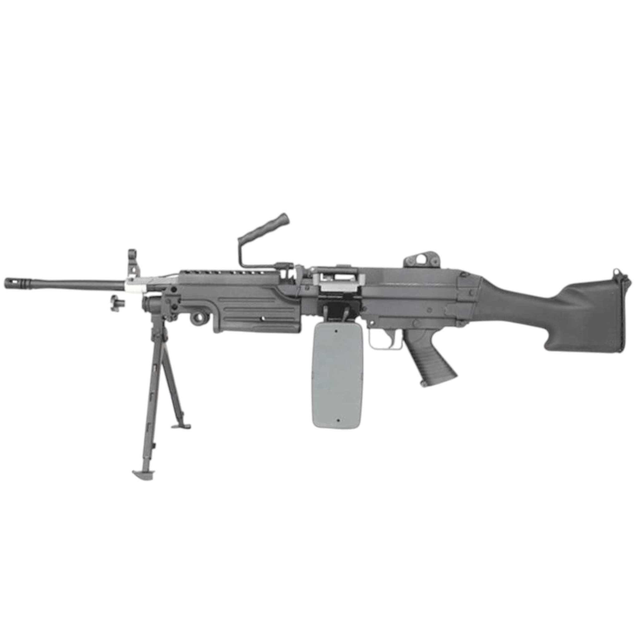 M249 with Sound Control Drum Magazine (Hard Stock – AK-M249-MK2-P)