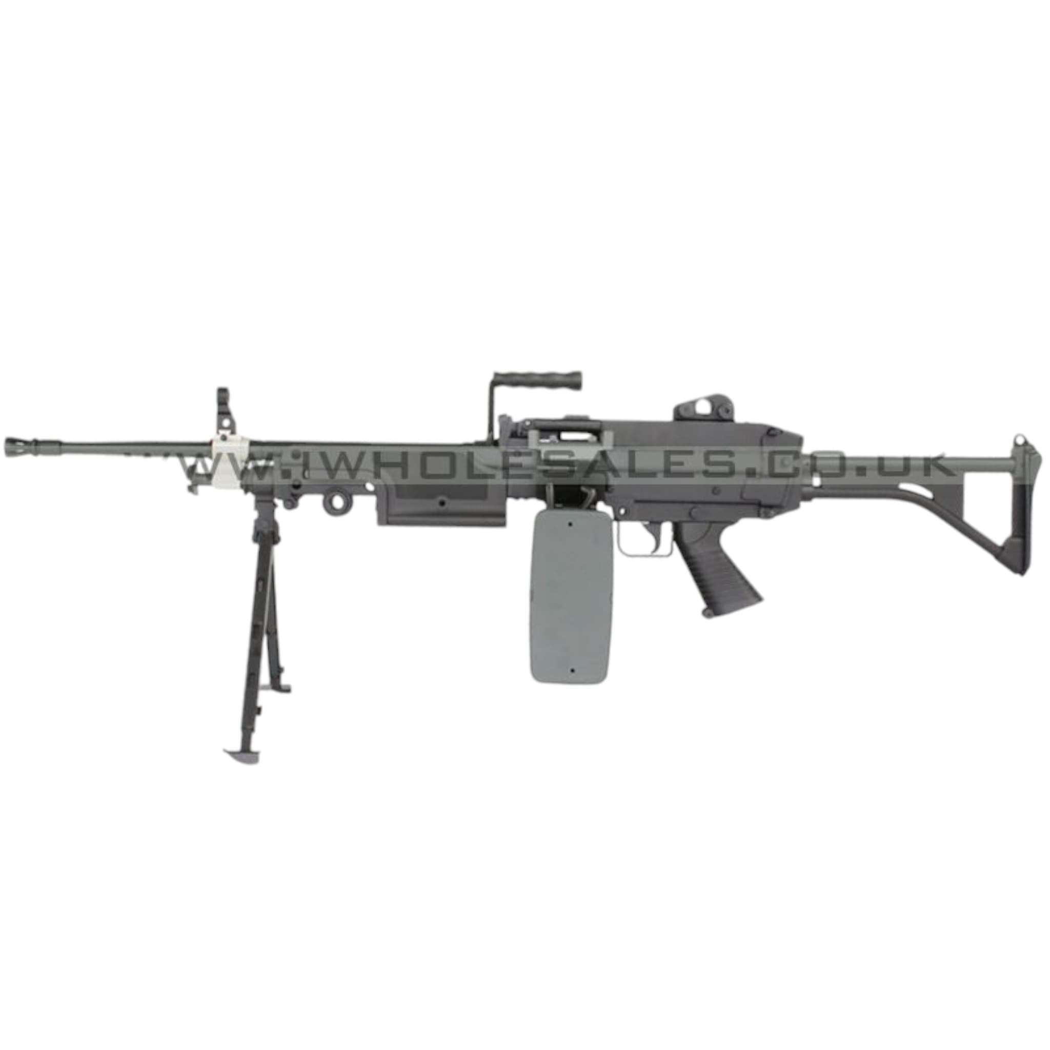 M249 with Sound Control Drum Magazine (Skeleton Stock – AK-249-MK1)