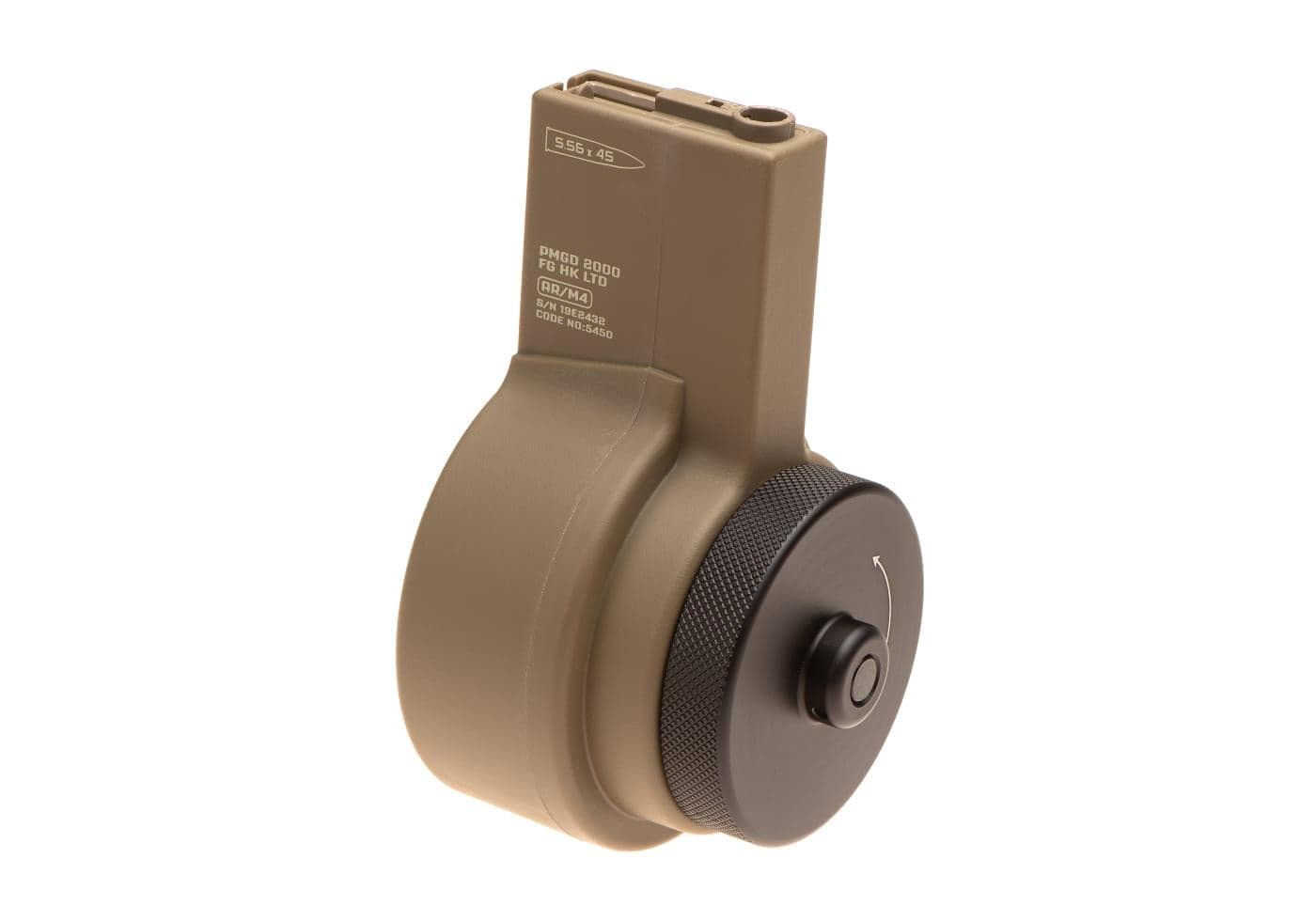 Airsoft M4 Manual Wind Drum Mag 2150rd 6mm
