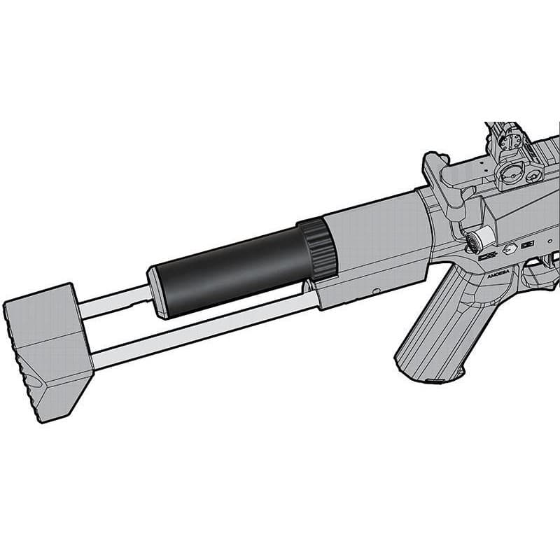 Buffer Tube for Amoeba AM-016 Extendable Stock (Long – 180mm – AM-BT-002)