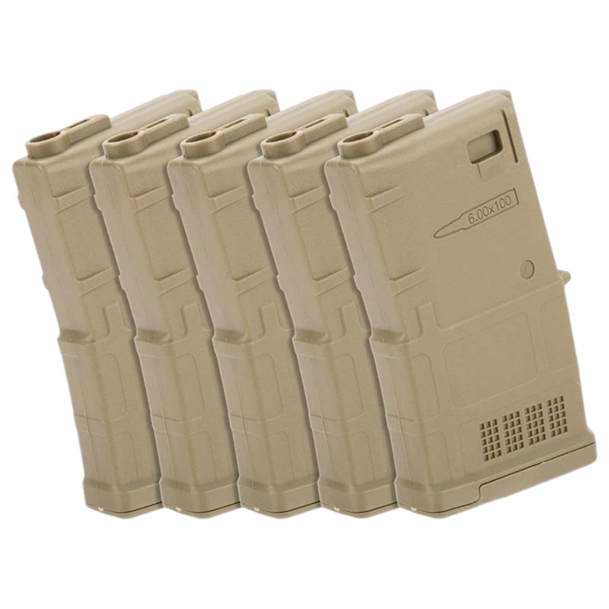 M4 AMAG AEG Magazine (5pcs Box Set – 100 Rounds – MAG-B-022-DE)