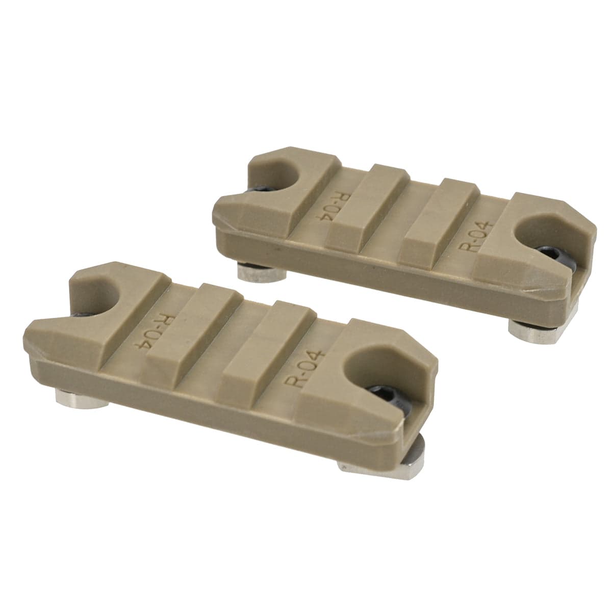 2.0" M-Lok Key Rail Mount 2pcs Dark Earth