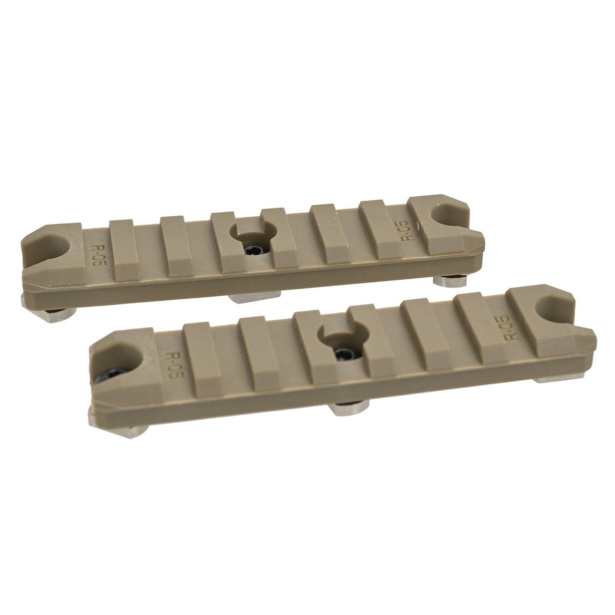 3.5" M-Lok Key Rail Mount 2pcs Dark Earth