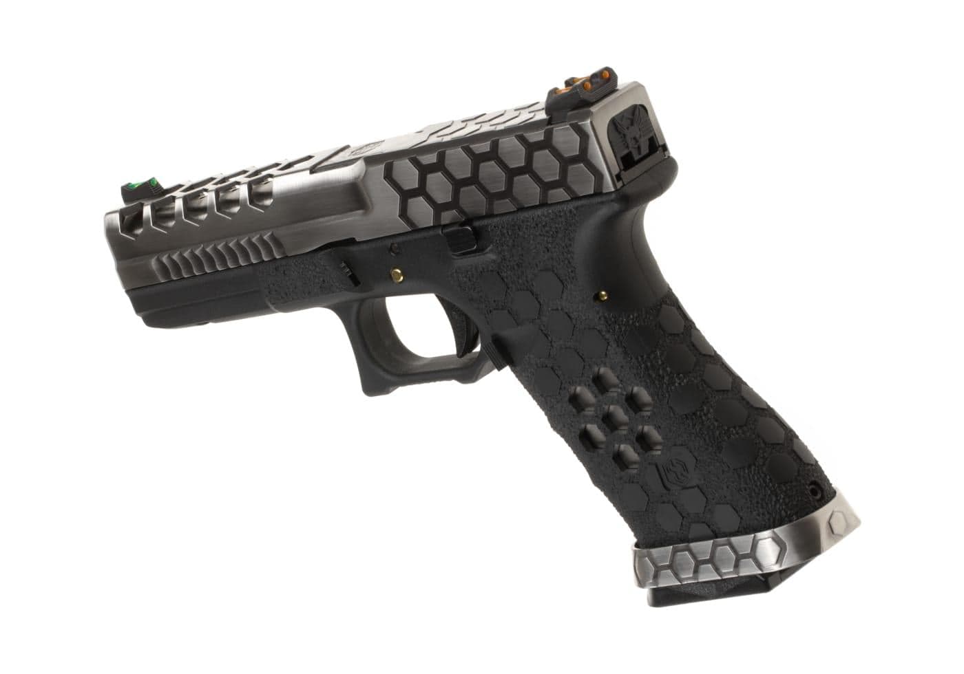 EU17 Hex Cut VX0100 Gas Pistol / Chrome — image 3