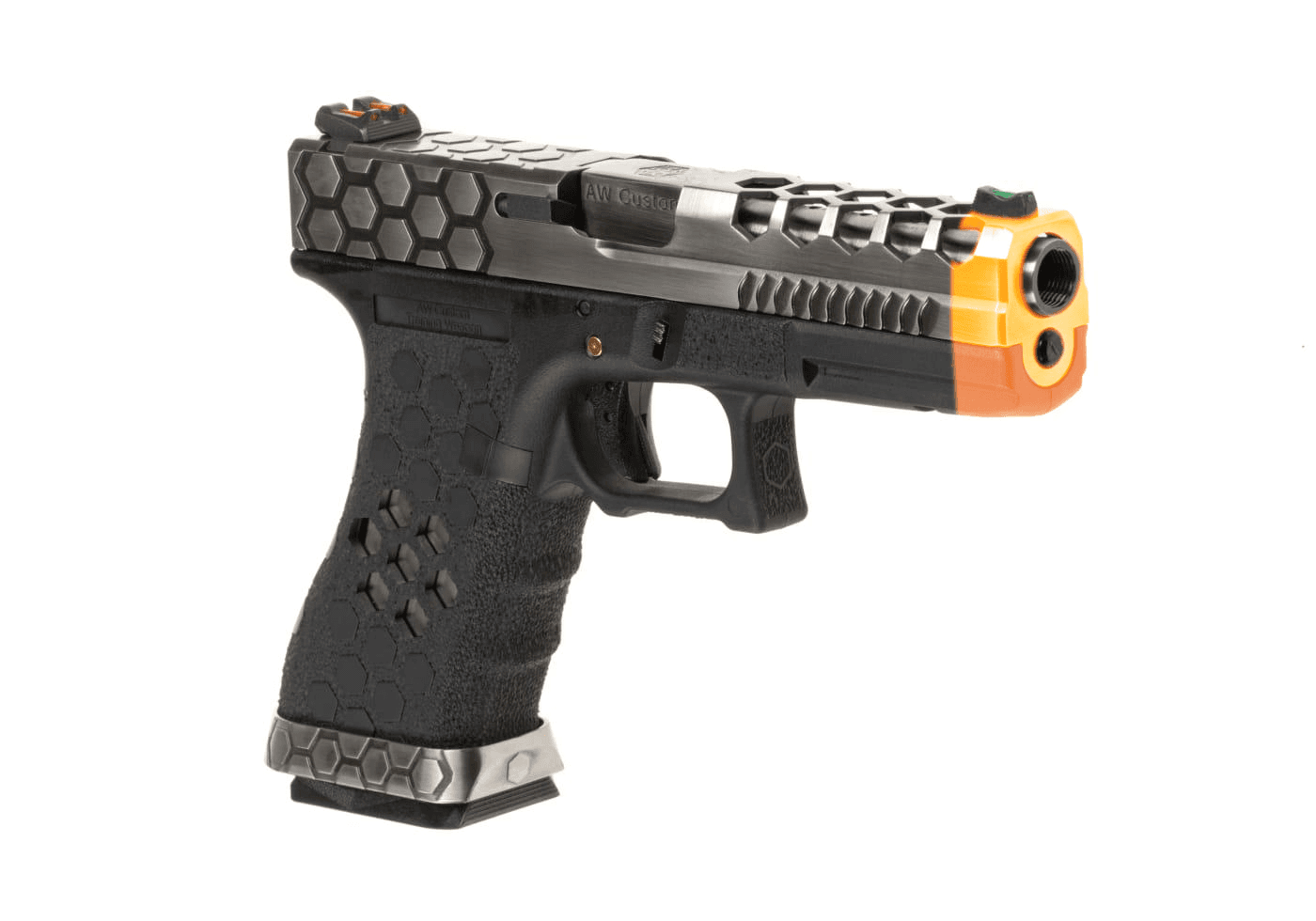 EU17 Hex Cut VX0100 Gas Pistol / Chrome