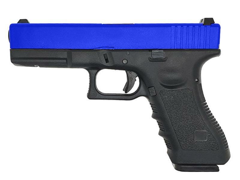 17 Series Gas Blowback Pistol (Polymer Body and Slide – Blue – R17-5)