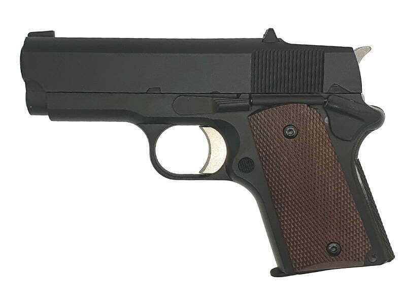 R45 Stubby Gas Blowback Pistol (Polymer Body and Slide – R45)