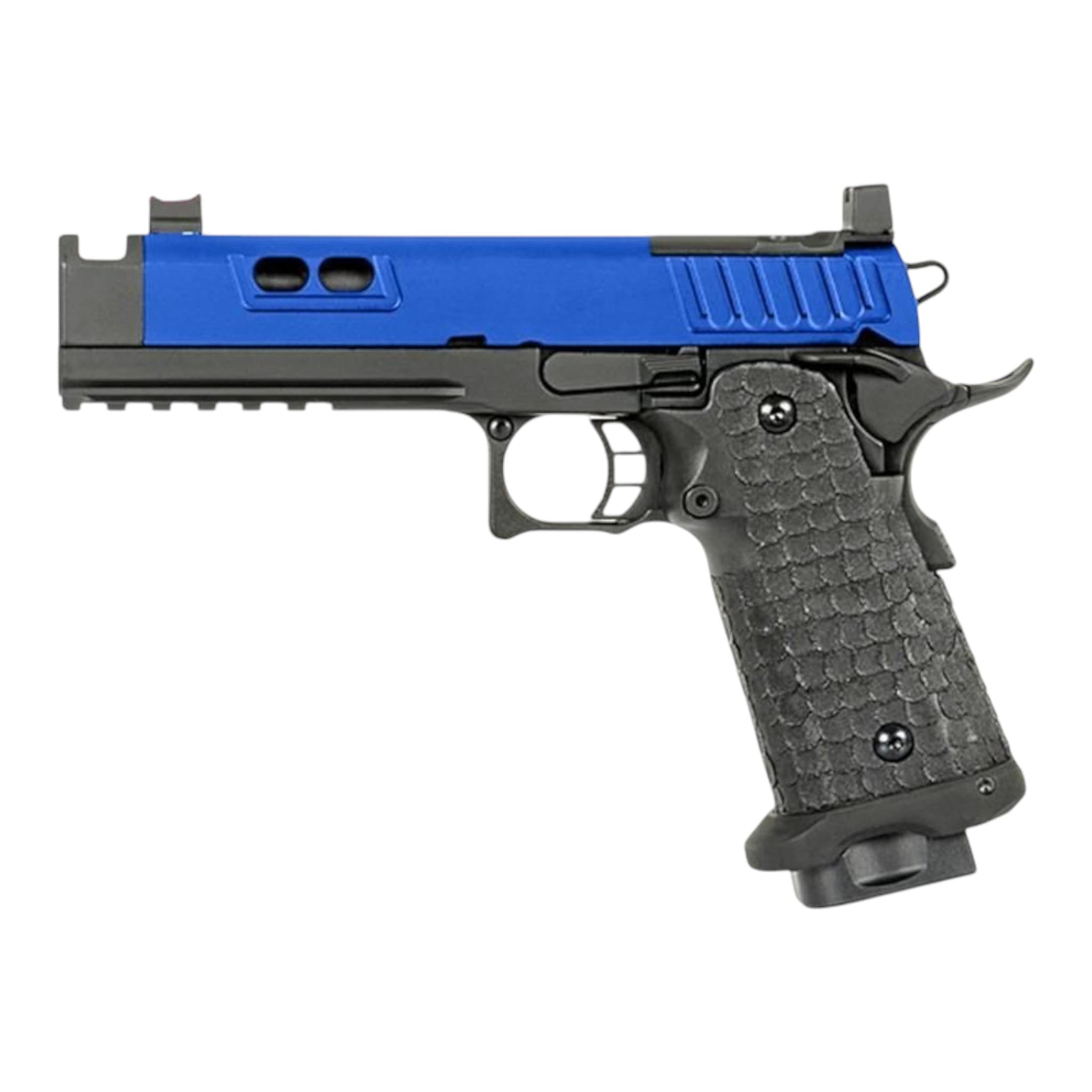 Custom 5.1 Hi-CAPA Gas Blowback Pistol (R604 – Blue)