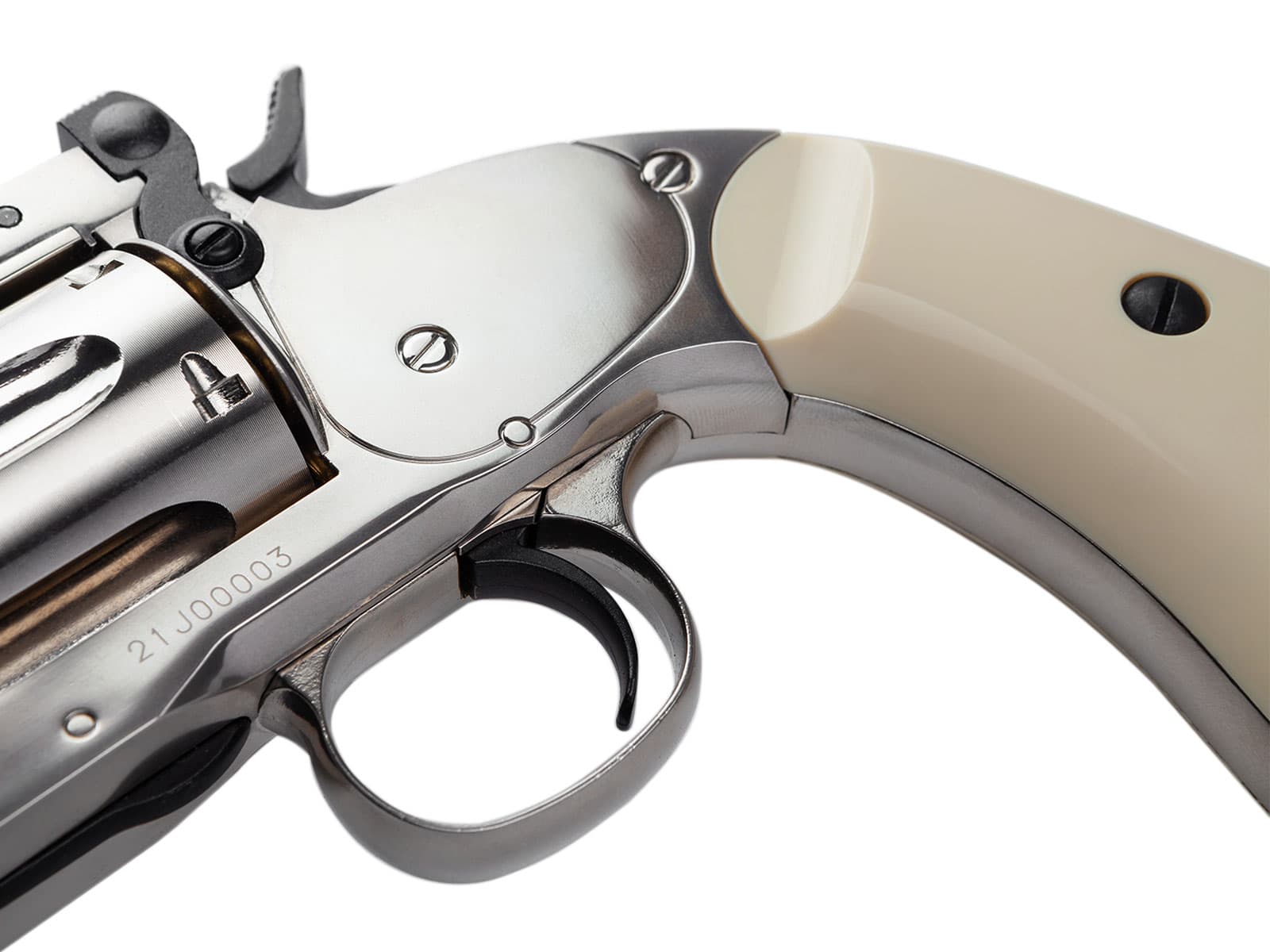 Schofield 6″ co2 Airsoft Revolver – Silver — image 2