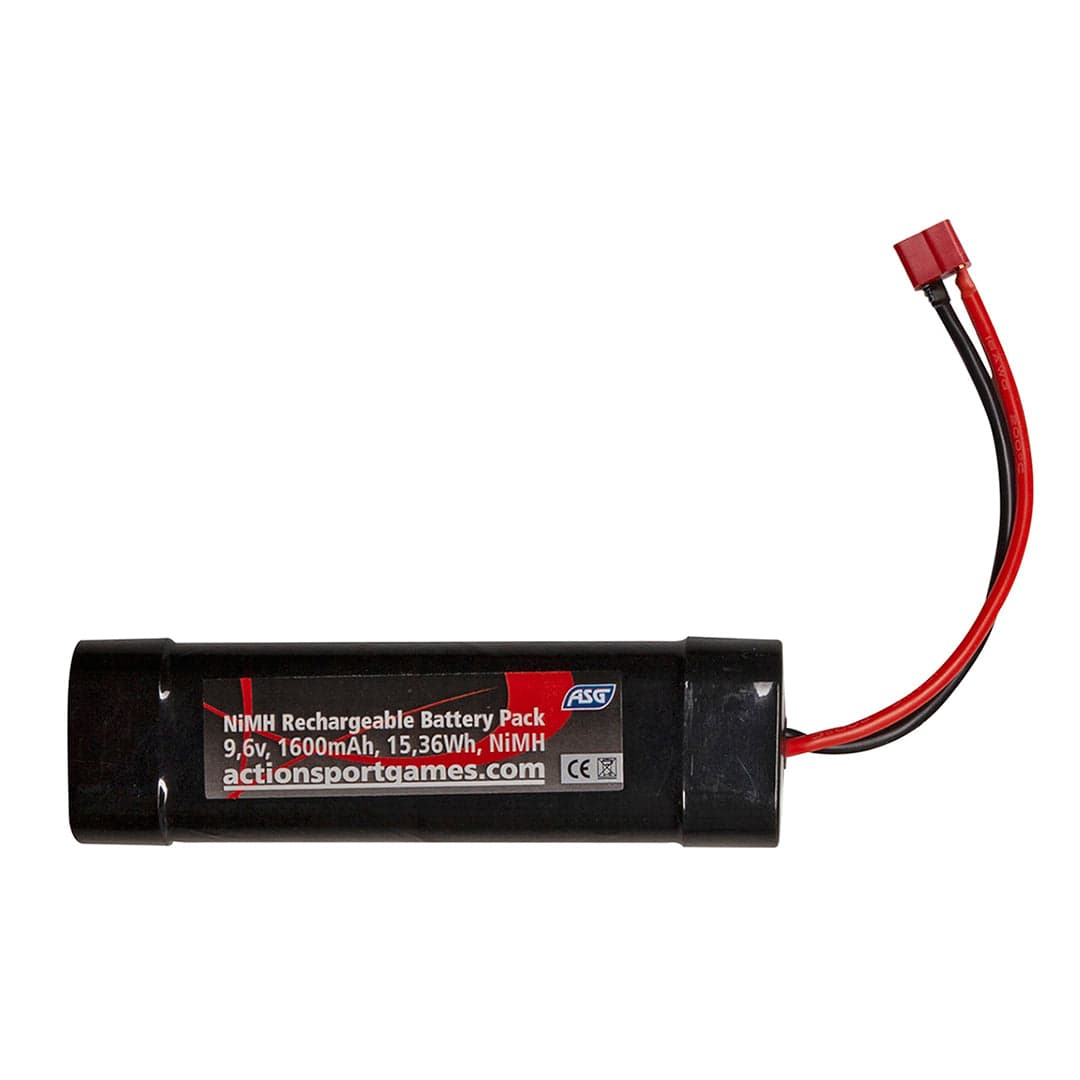 Airsoft Rifle Rechargeable Battery 9.6V 1600mAh NiMH T-Plug