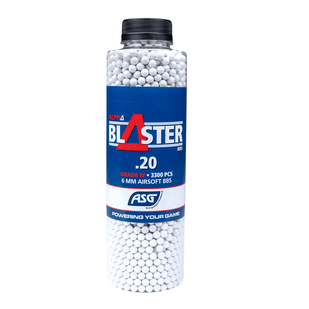 Alpha Blaster Grade IV Airsoft BBs 0.20g 3300 1 Bottle