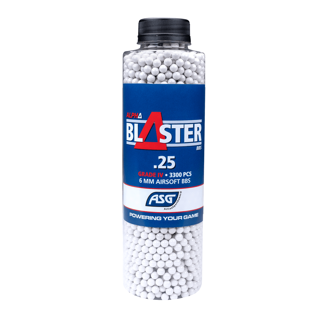 Alpha Blaster Grade IV Airsoft BBs 0.25g 3300 1 Bottle