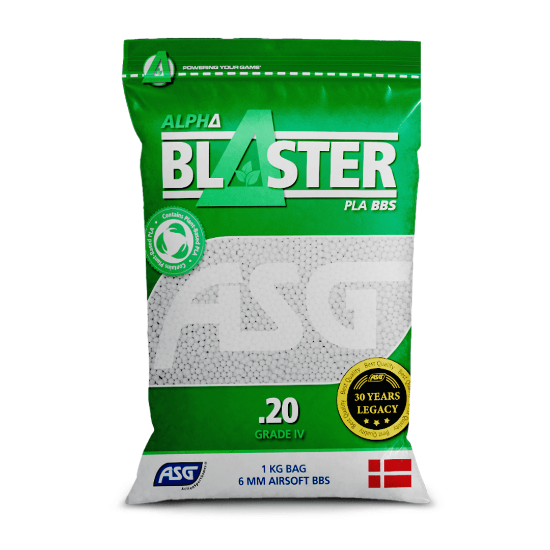 Alpha Blaster PLA Airsoft Ammo BB’s 0.20g 1kg Bag