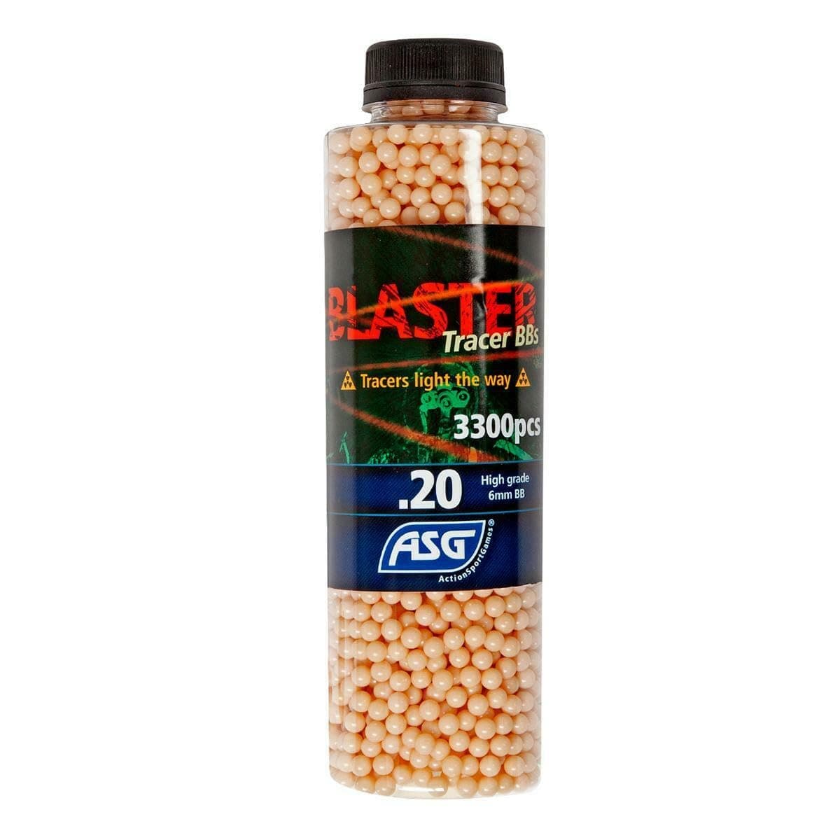 Blaster Red Tracer Airsoft bb’s 0.20g 3300 Bottle — image 2