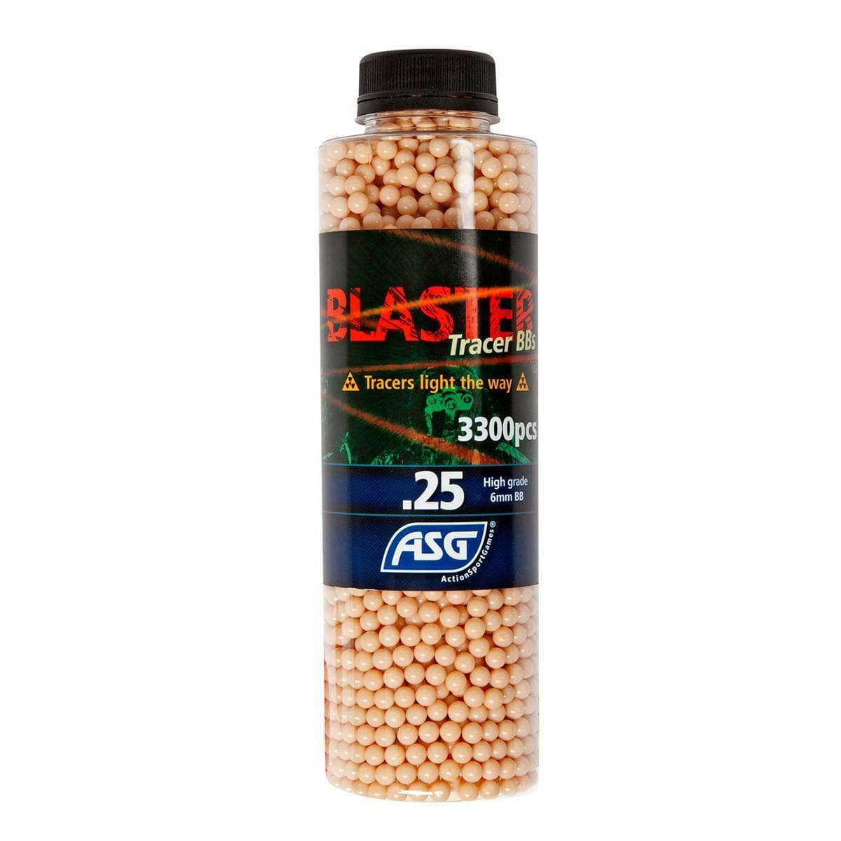 Blaster Red Tracer Airsoft bb’s 0.25g 3300 Bottle