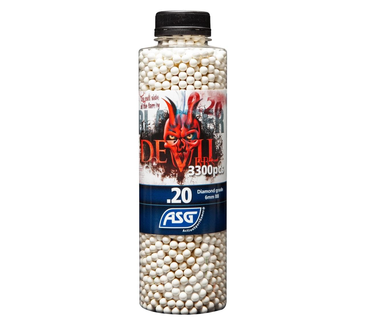 Devil Blaster Premium Airsoft bb's Pellets 0.20g 3300 1 Bottle