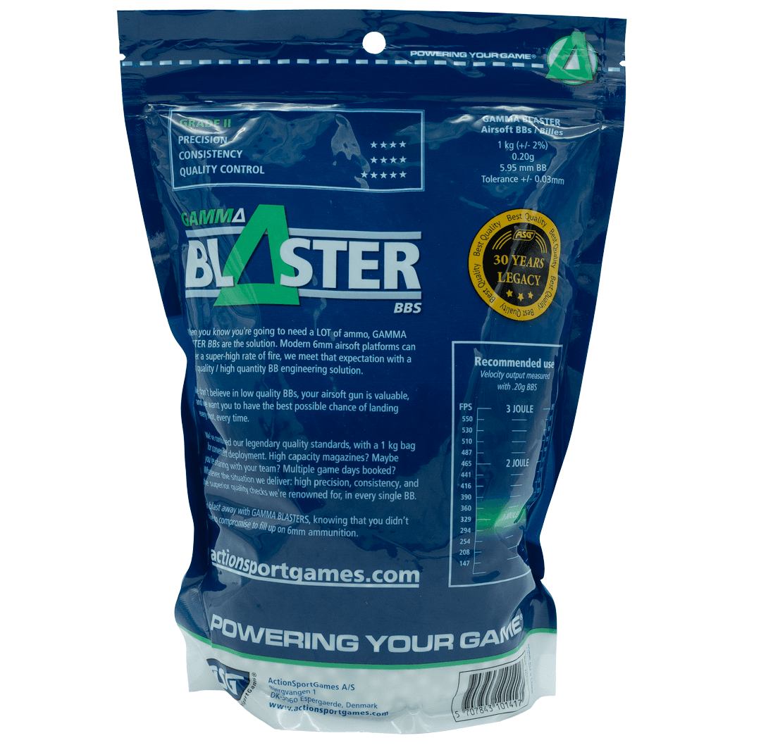 Gamma Blaster Airsoft BB’s 0.20g 1kg Bag — image 2