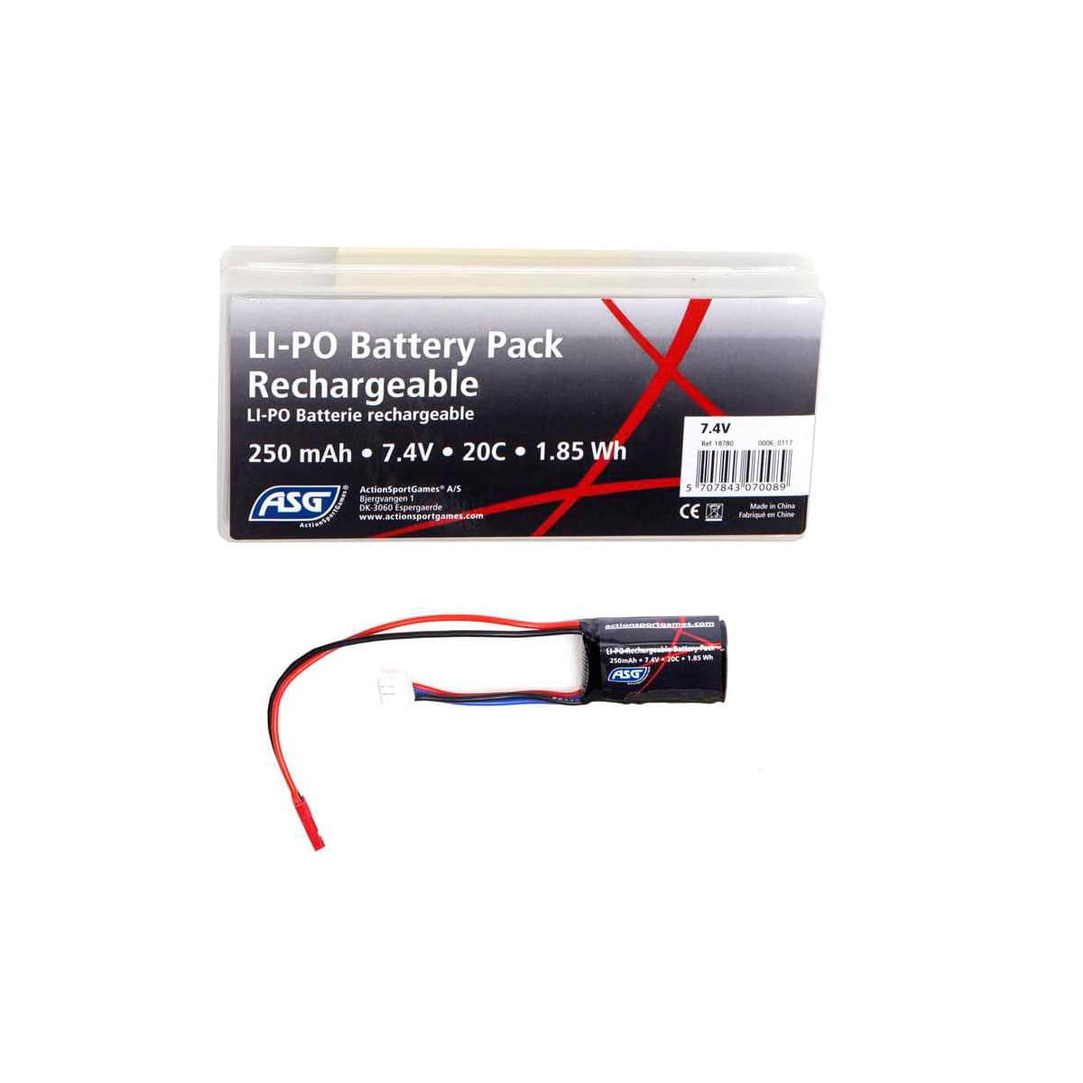 HPA Lipo Battery 7.4v 250 Mah (InStore Only)