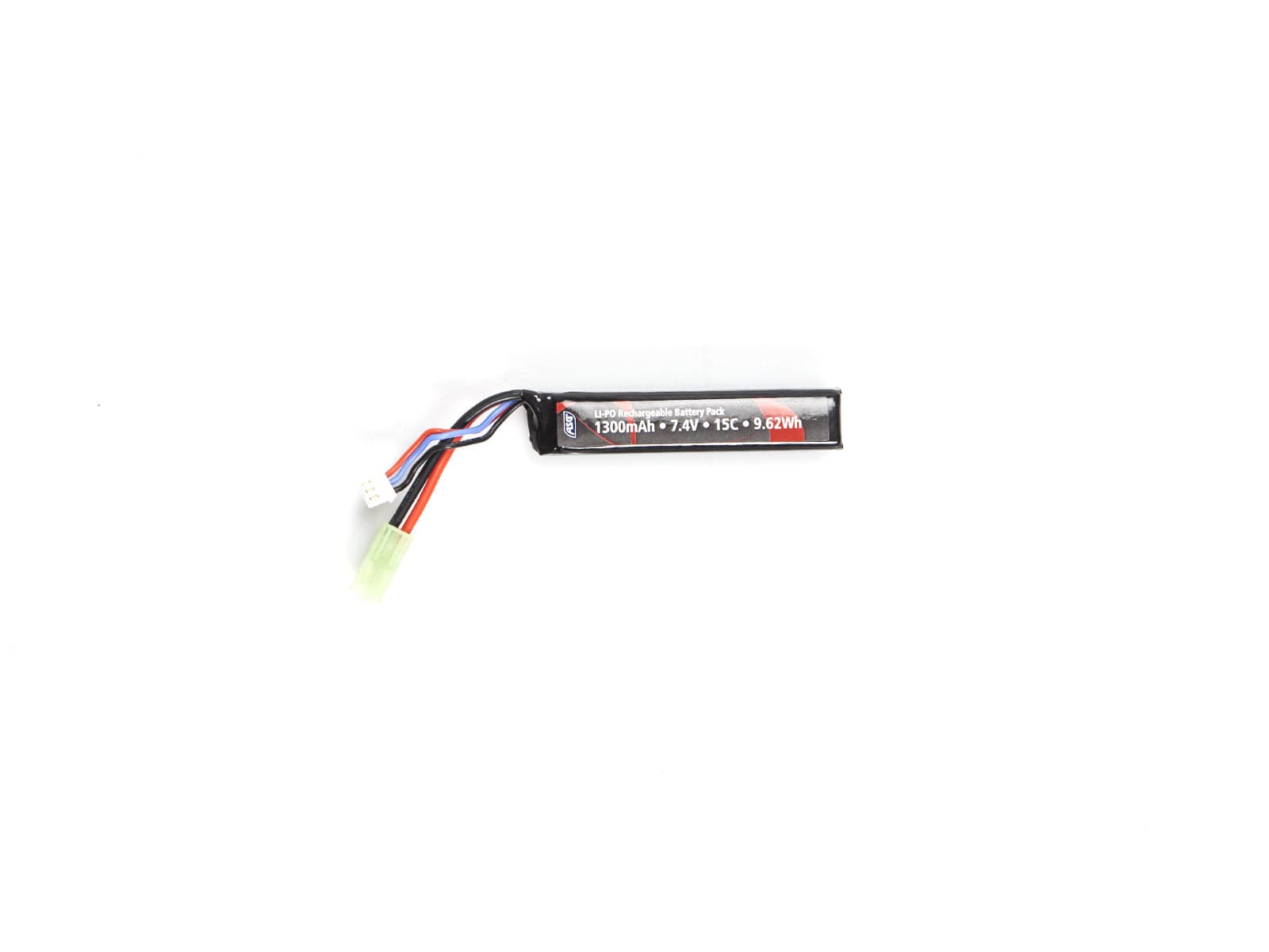 Li-Po Airsoft Rifle Battery Stick 7.4V 1300Mah
