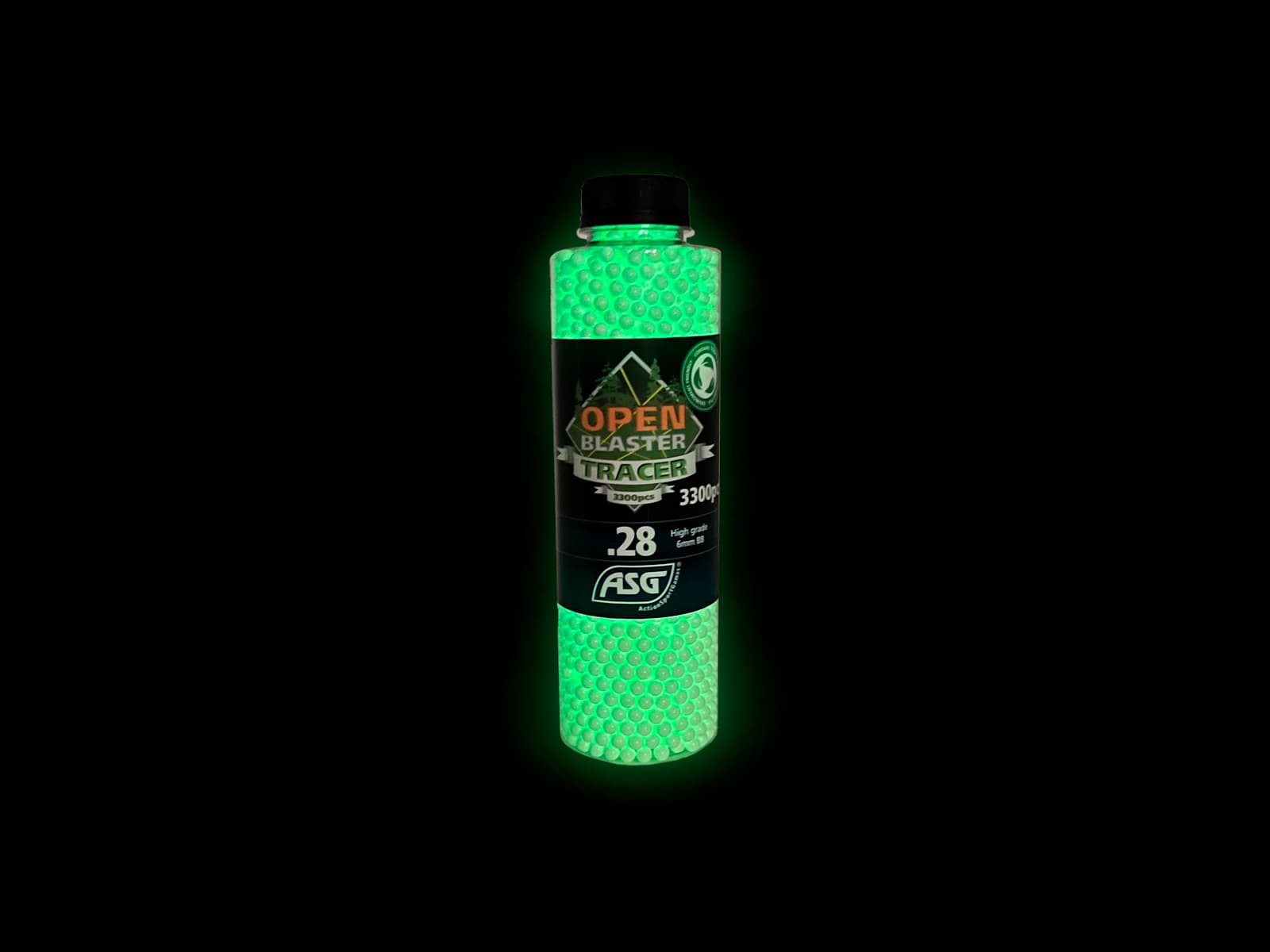 OPEN Blaster Airsoft Tracer bb’s 0.28g 3300 Bottle — image 2