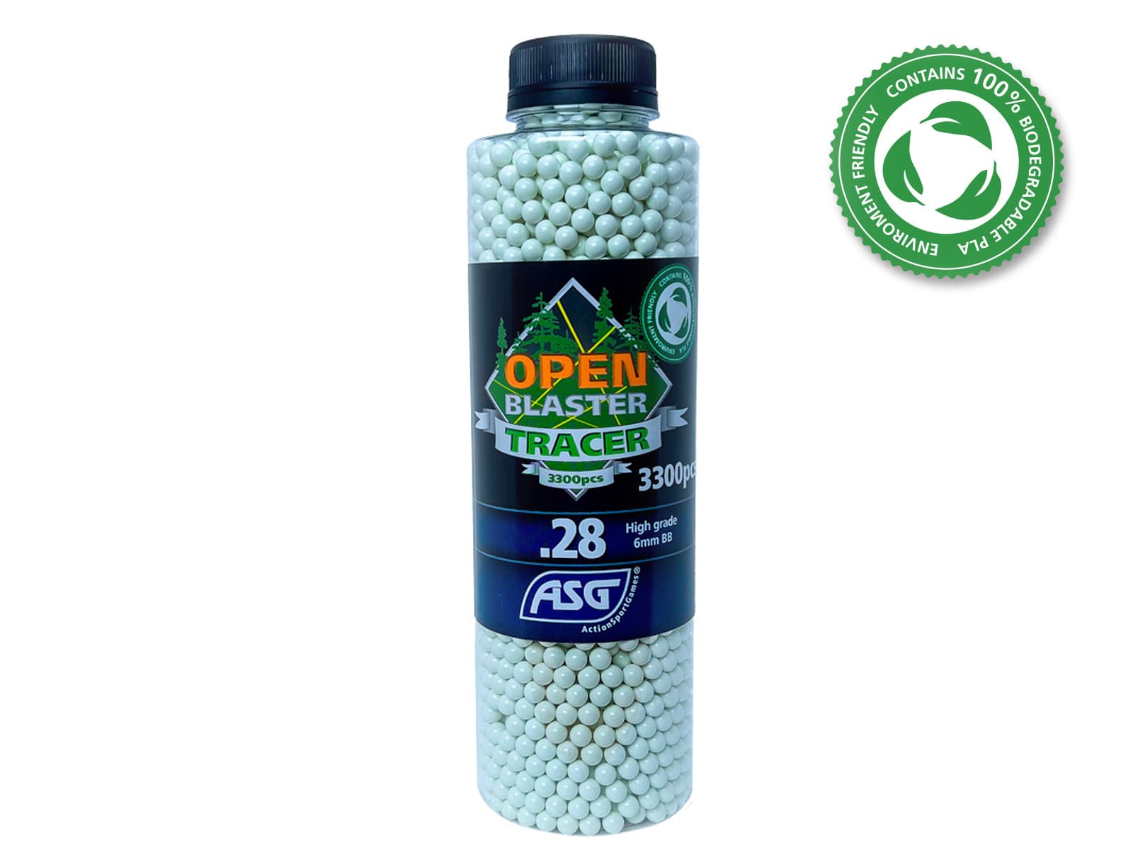 OPEN Blaster Airsoft Tracer bb’s 0.28g 3300 Bottle
