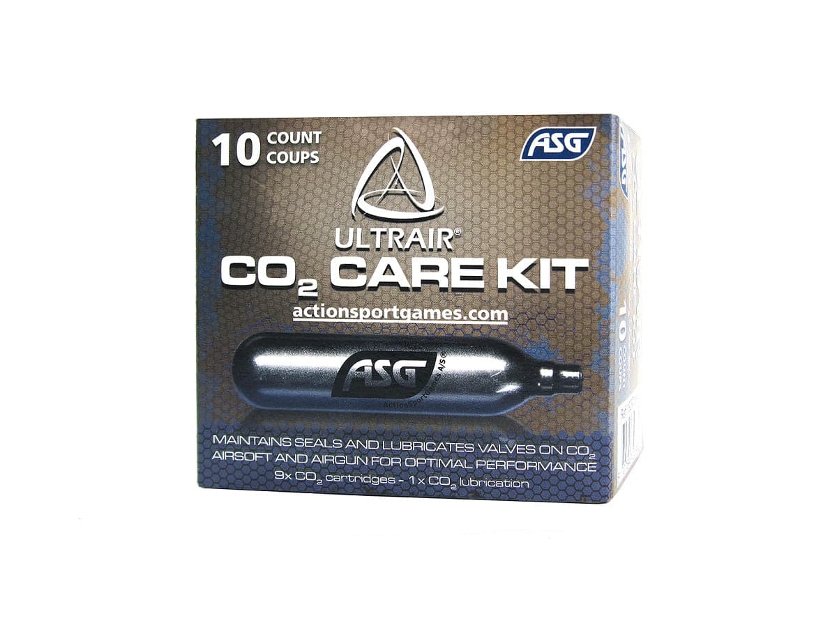 Ultrair 12g CO2 Care Kit 9 Standard Cartridges & 1 Lubricant