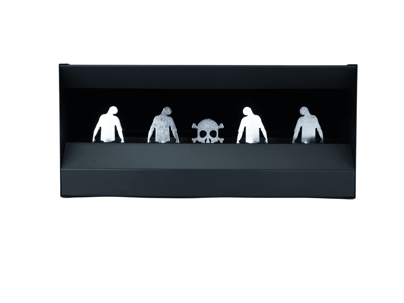 Zombie Hit & Reset Pellet Trap 4 Shooting Target Reactive System
