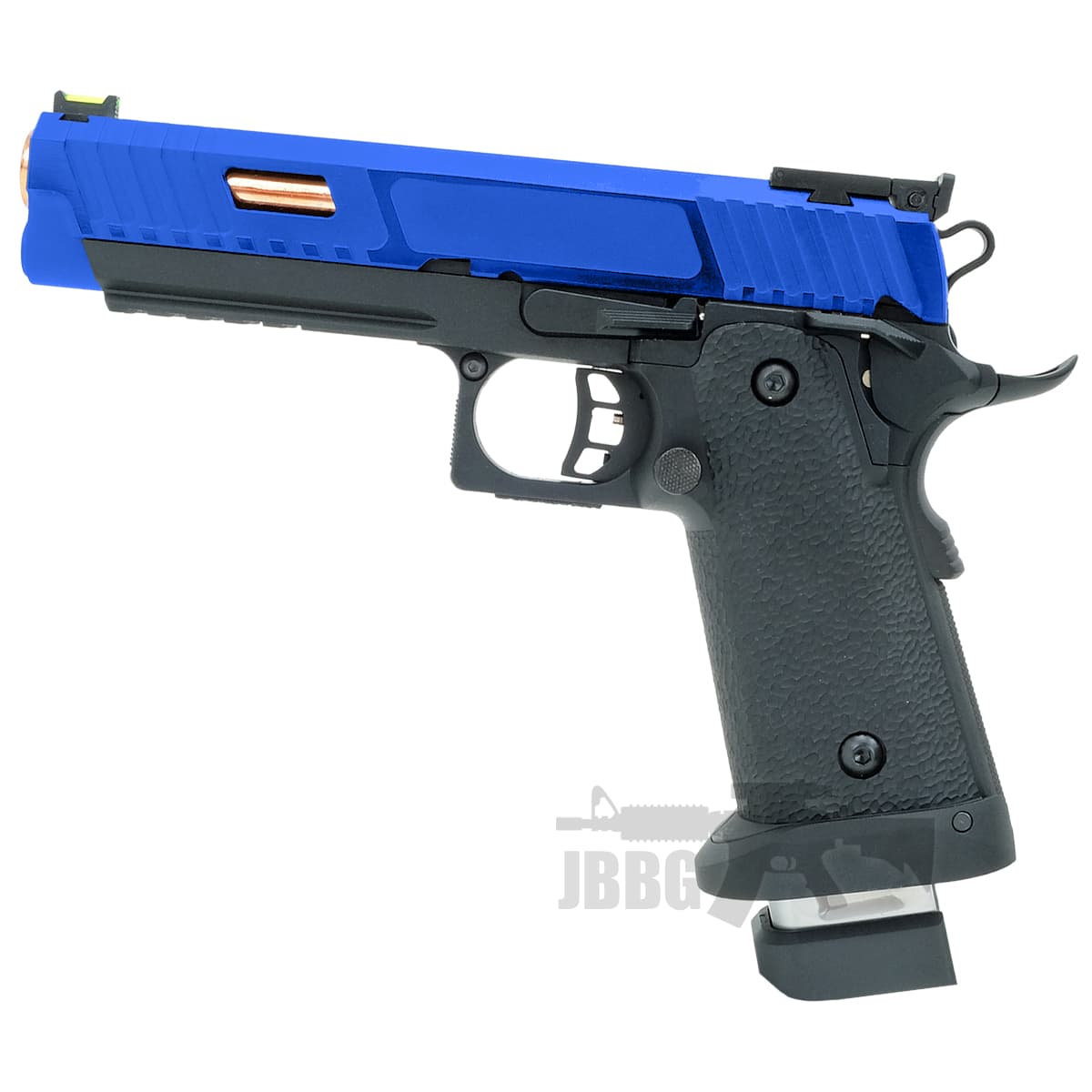Yaga Beta Combat Master Hi-Capa Gas Blowback Airsoft Pistol Blue