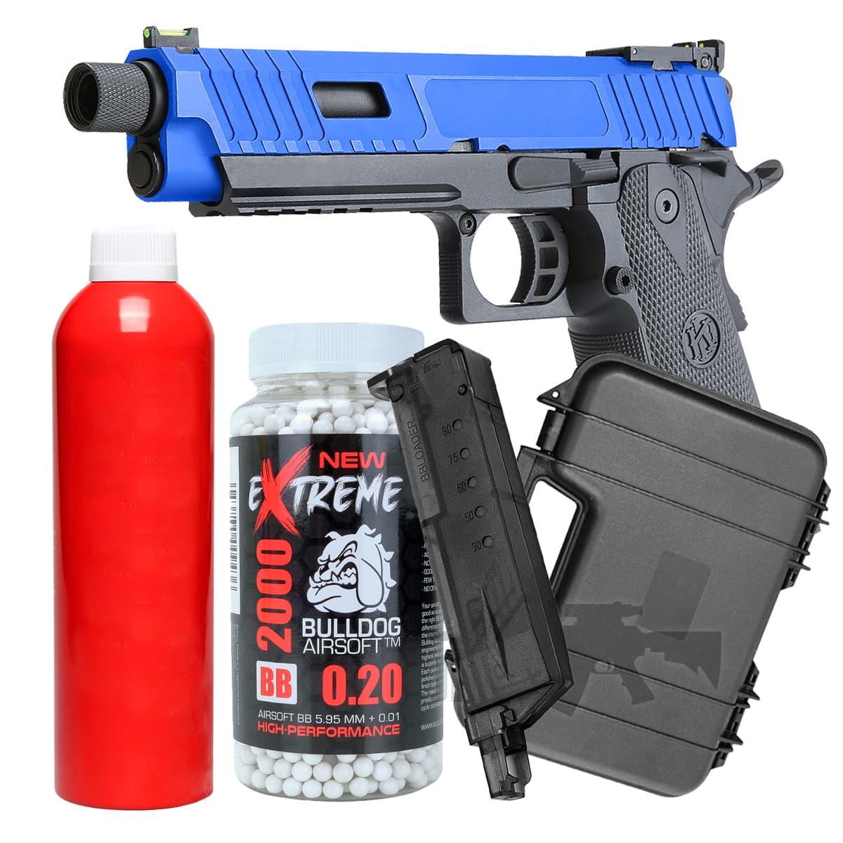 Yaga Combat Master Hi-Capa Gas Airsoft Pistol Bundle Offer