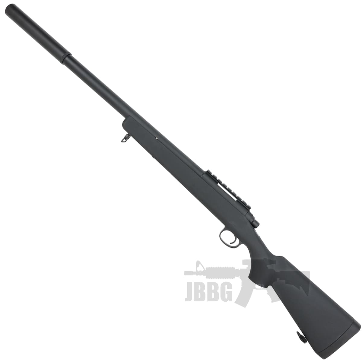 Bolt Action Airsoft Sniper Rifle with Silencer JG Works Blue — image 3