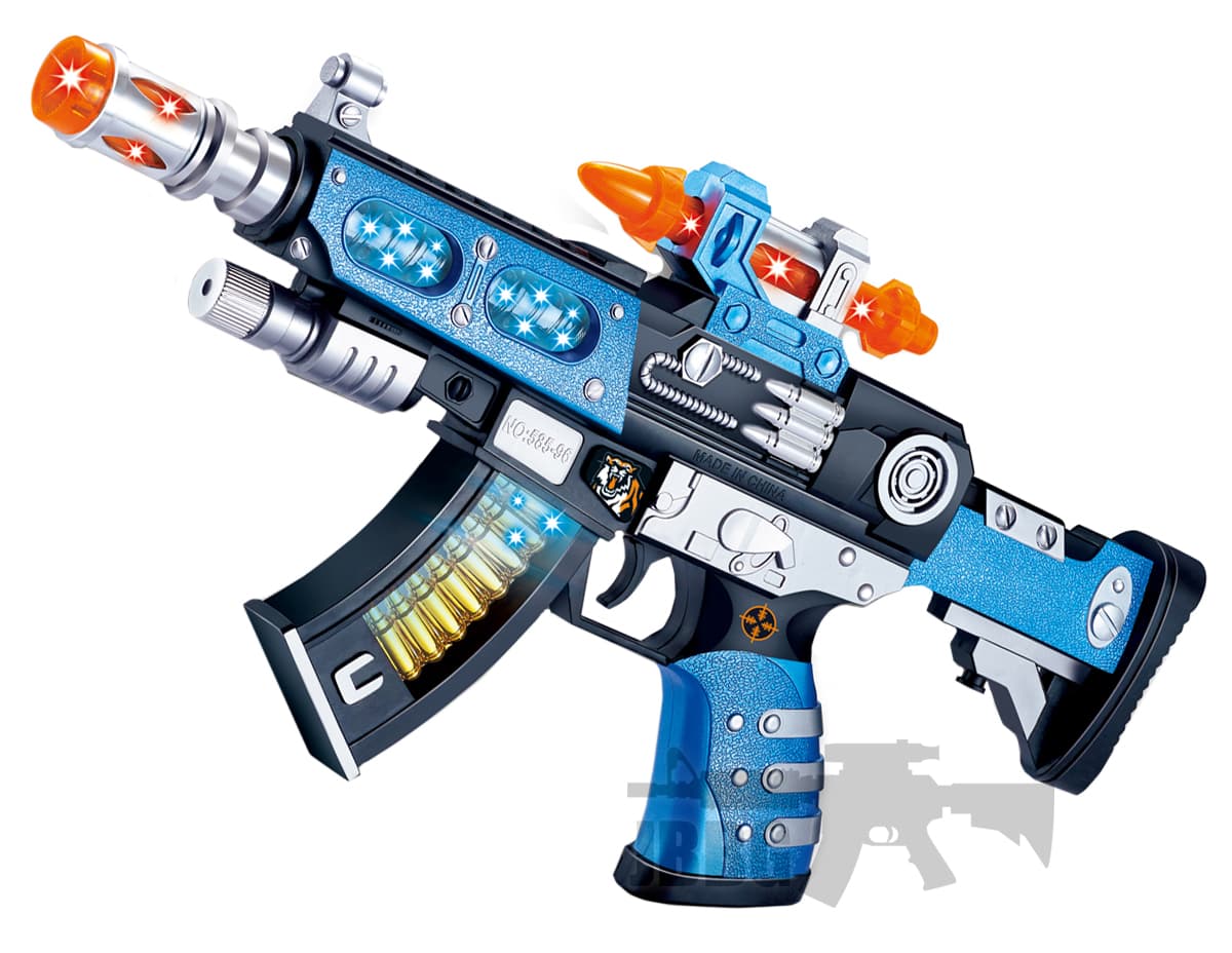 Operated Flashing Kids Toy Gun 585-96A