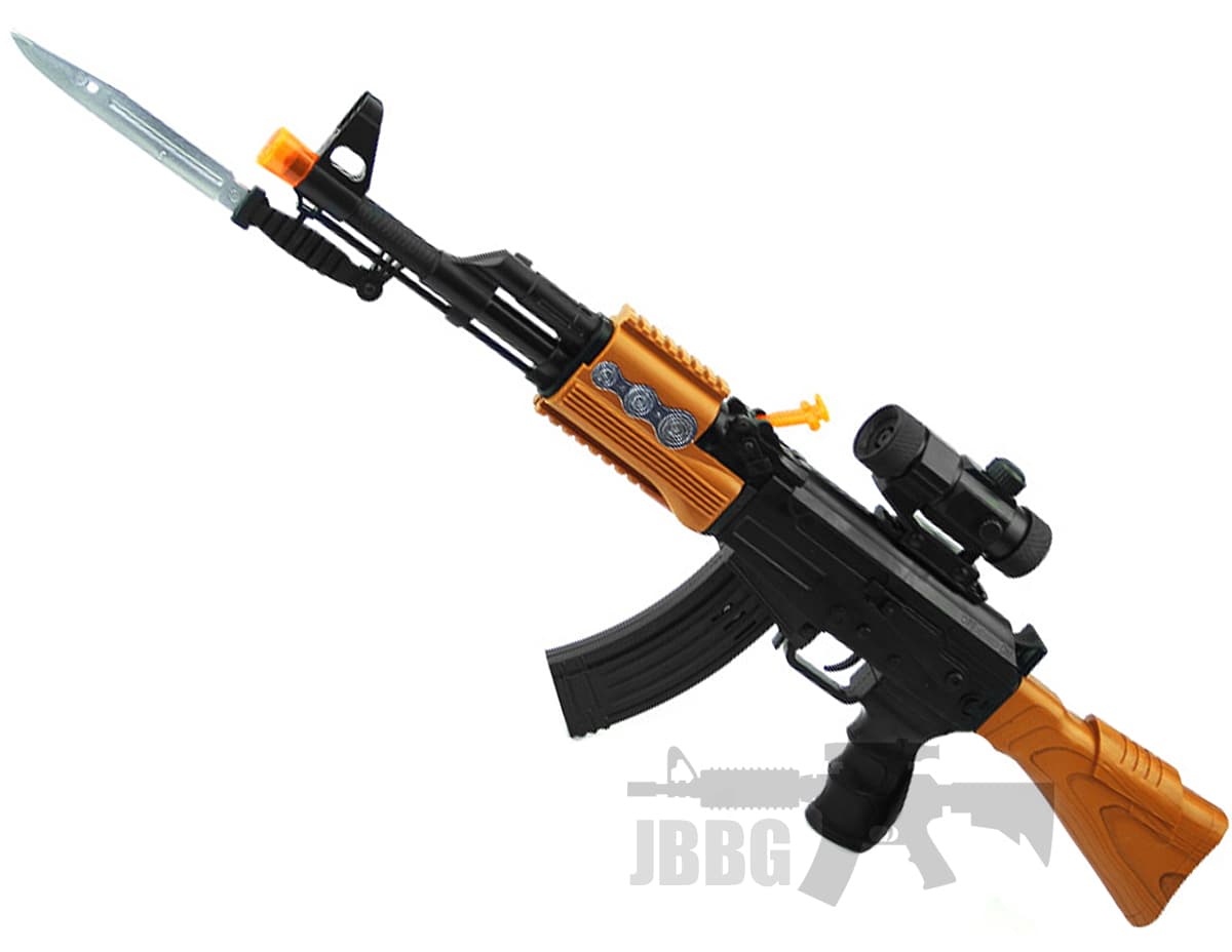 Operated Vibration Flash Ak47 Toy Gun AK5544B