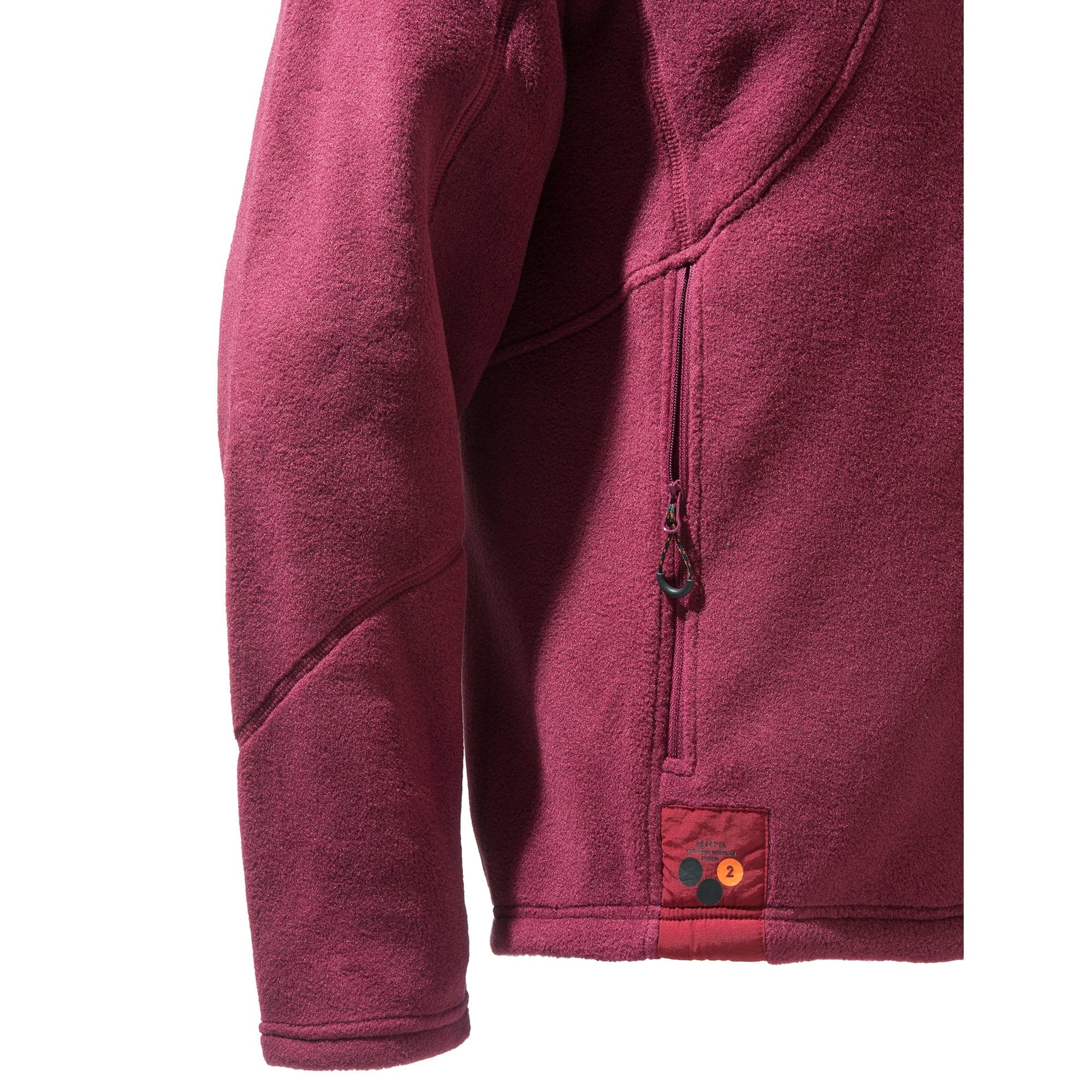 Active Polartec Track Fleece Jacket Burgandy — image 3