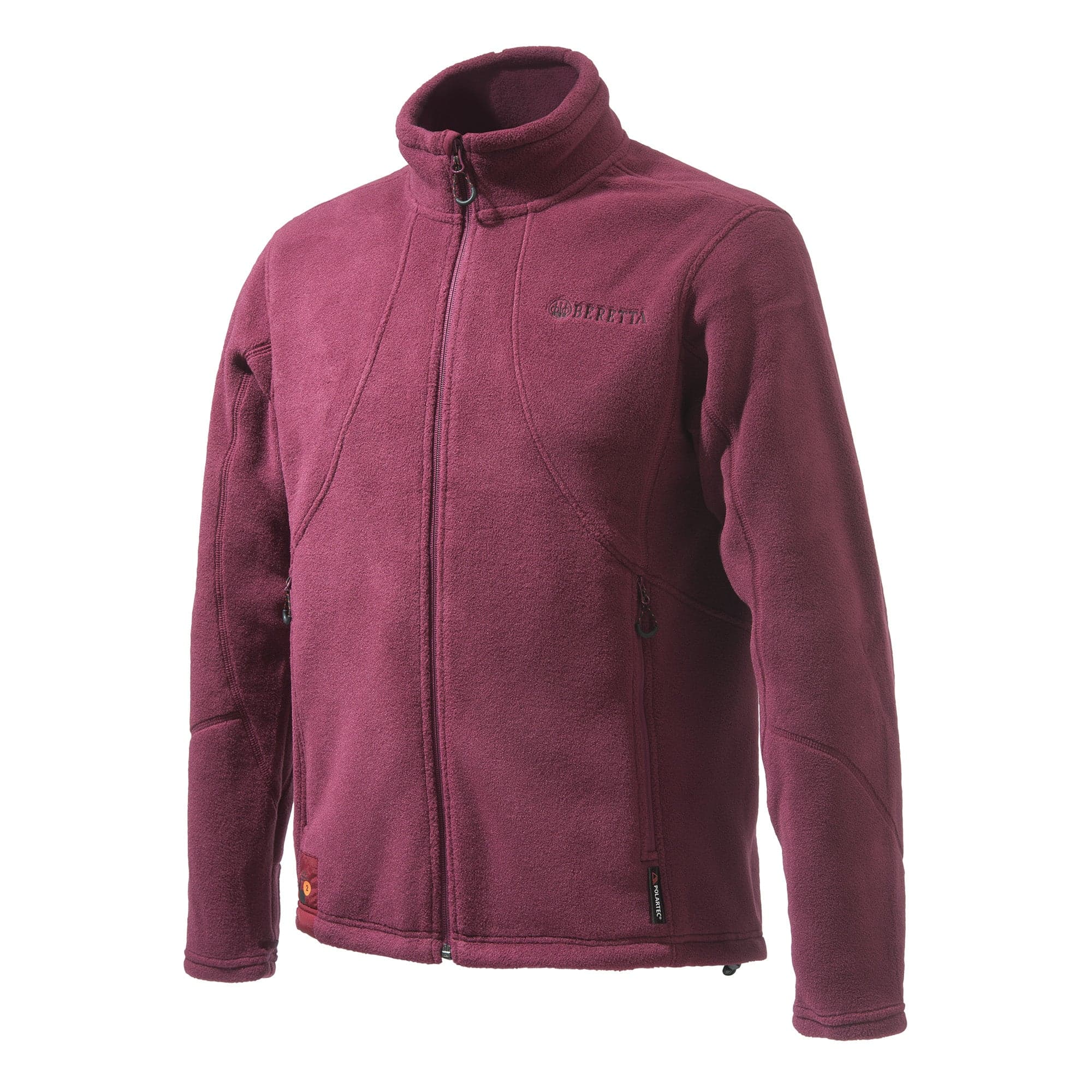Active Polartec Track Fleece Jacket Burgandy