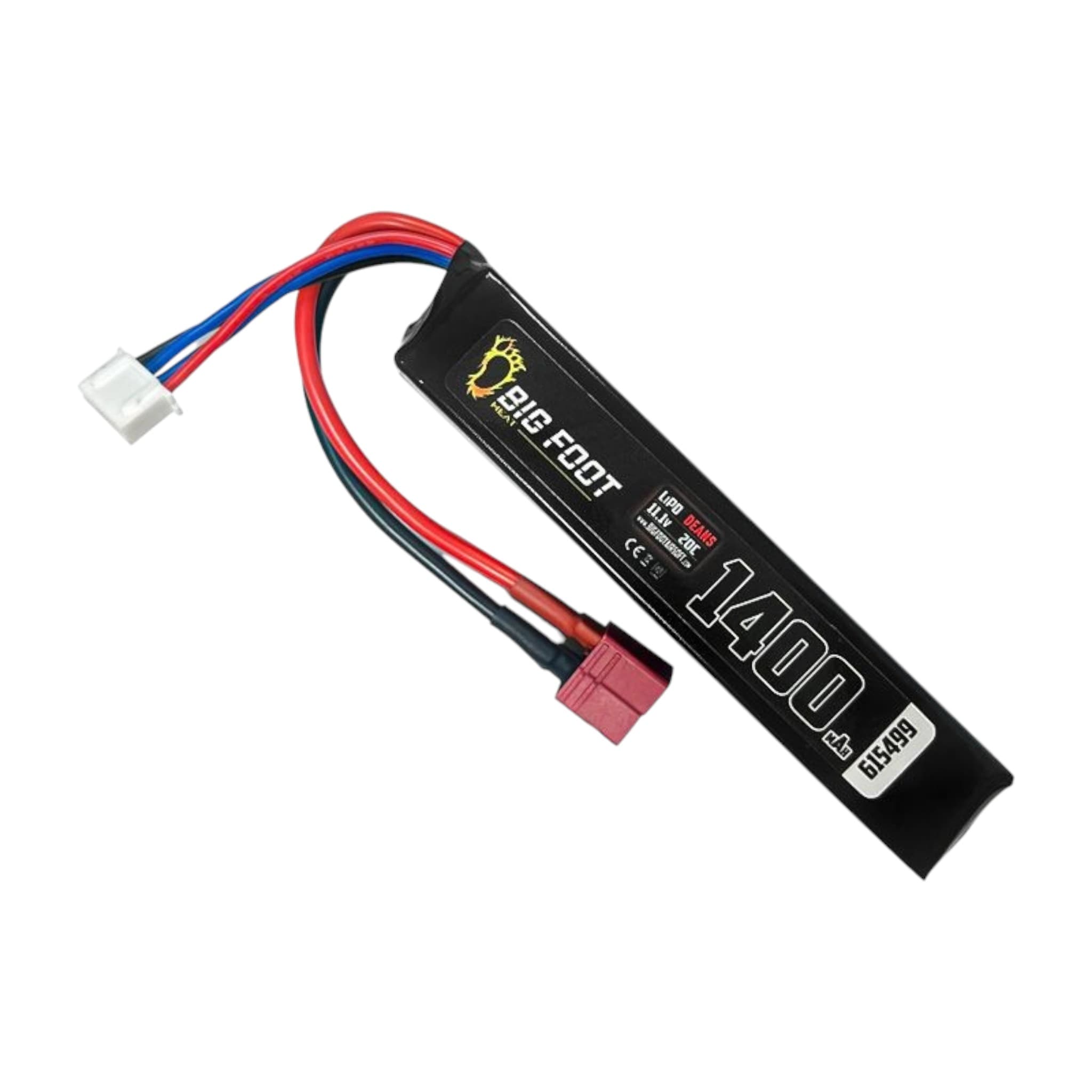 Heat 1400mAh 11.1v 25c (105mmx20mmx23mm – Deans)