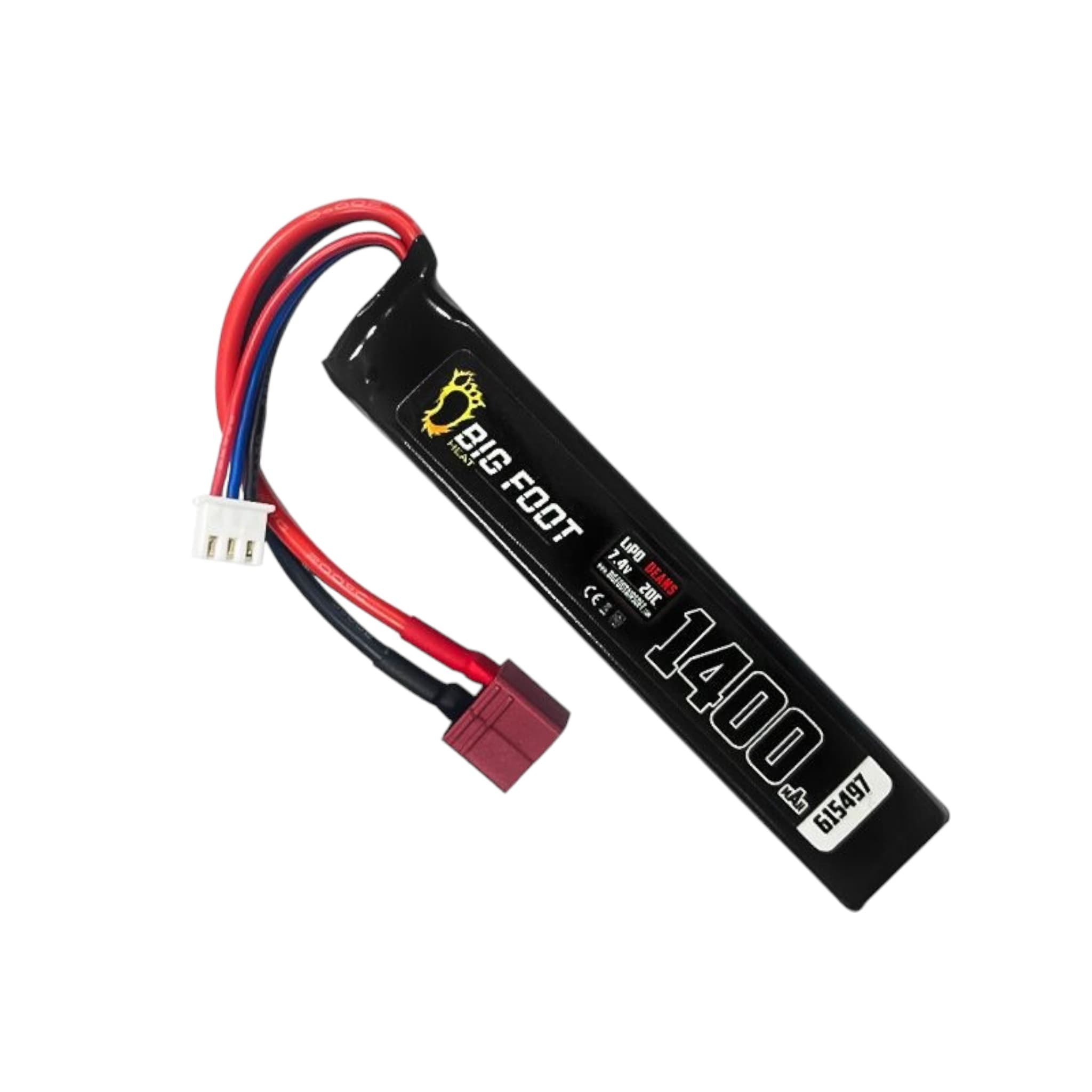 Heat 1400mAh 25c 7.4v (105mmx20mmx15mm – Dean)