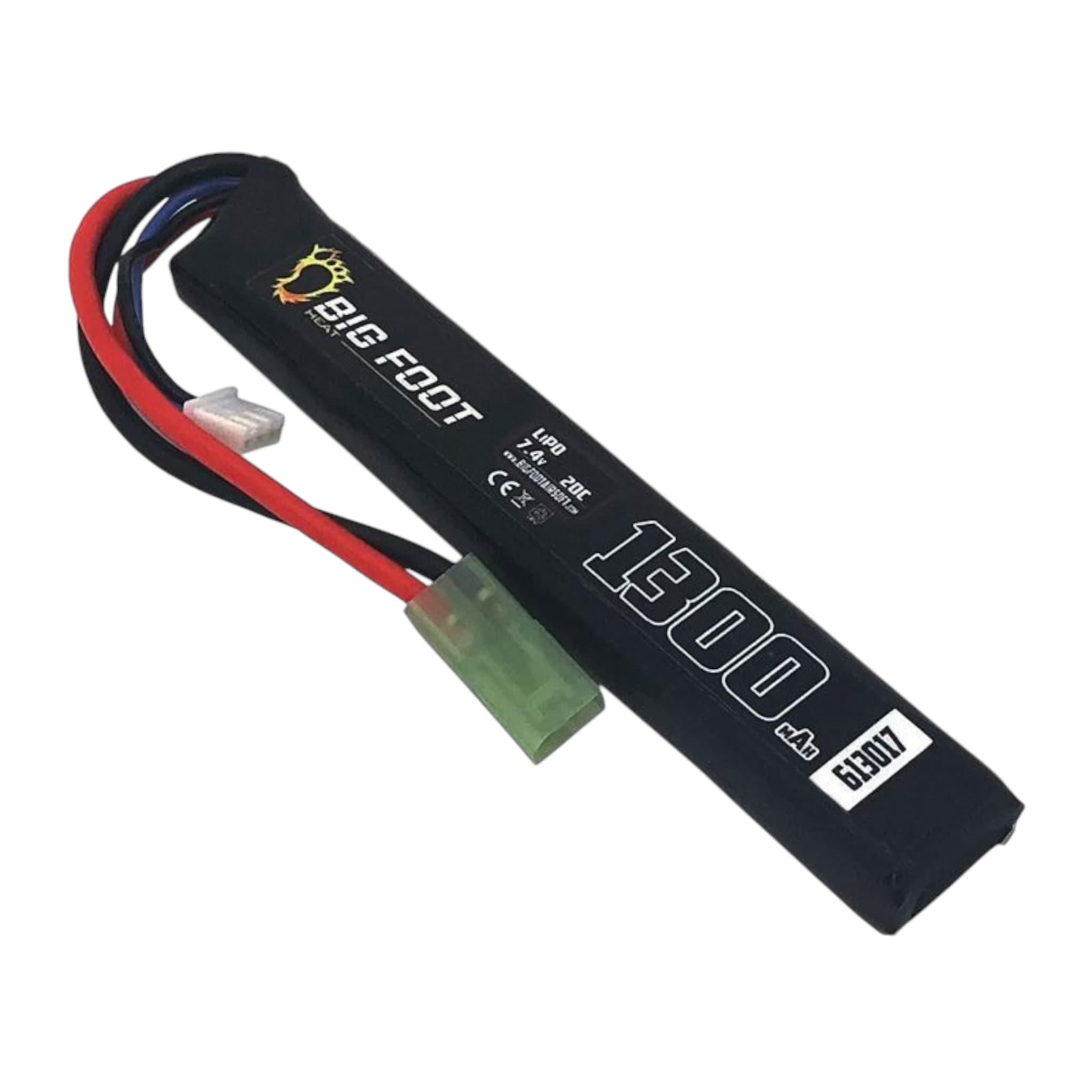 Heat Lipo Battery 1300 mAh 7.4v 20c (Stick – 120mm)