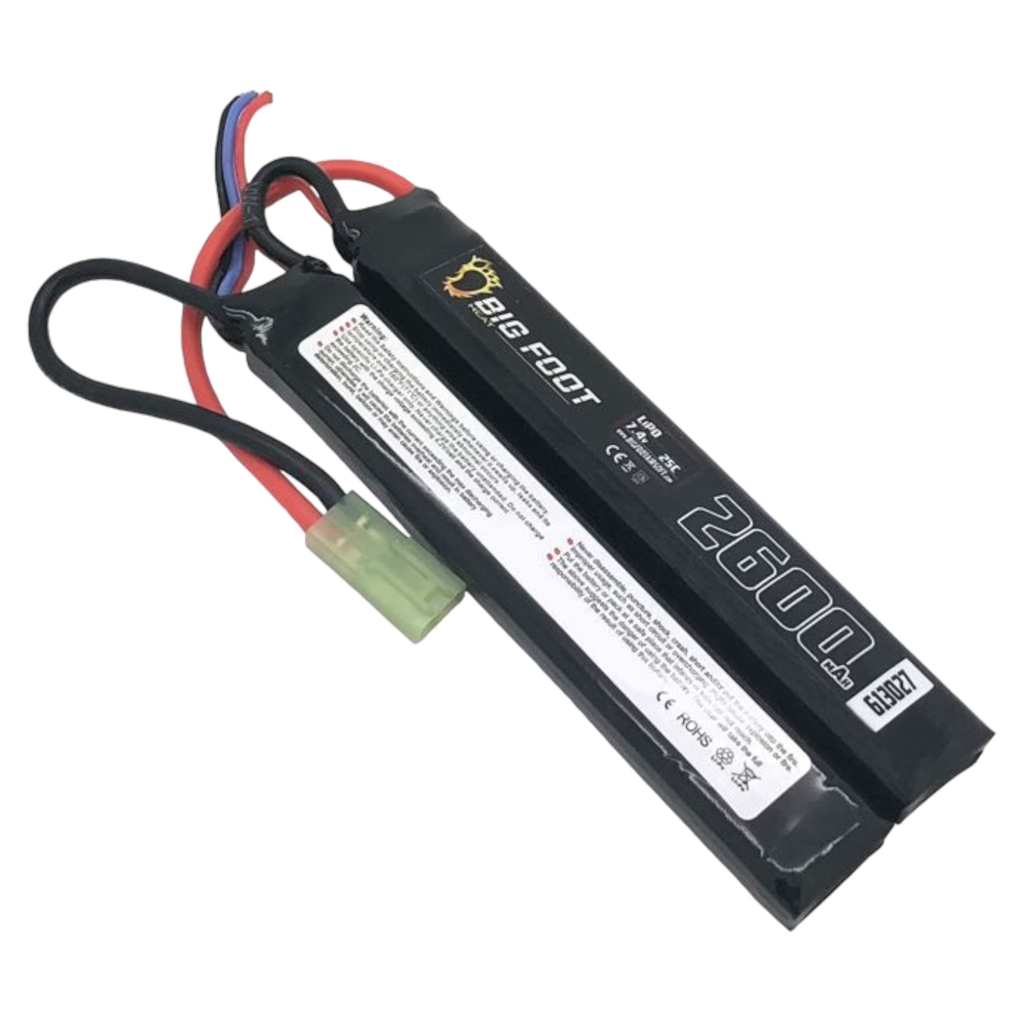 Heat Lipo Battery 2600mAh 7.4v 25c