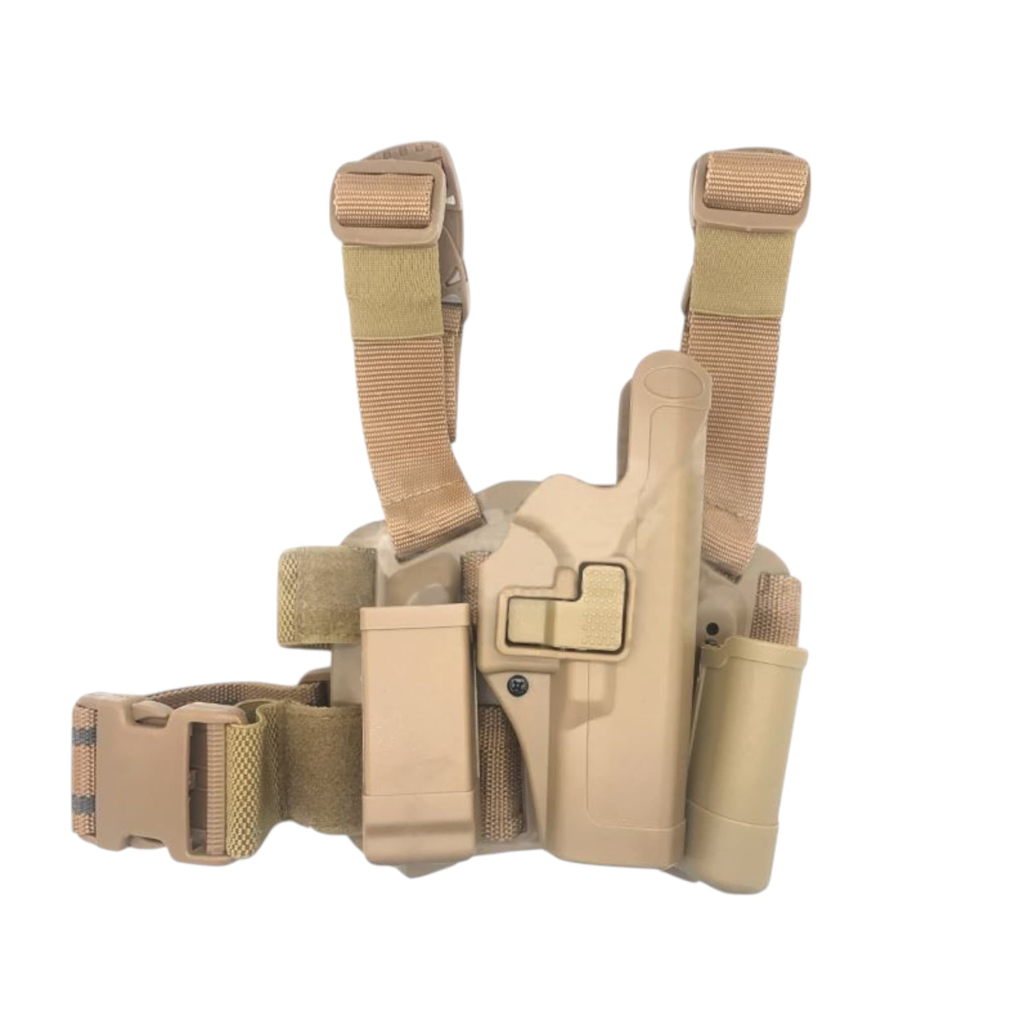 Leg Holster M92/M9 with Two Pouches (Hard – Right Hand – Long)