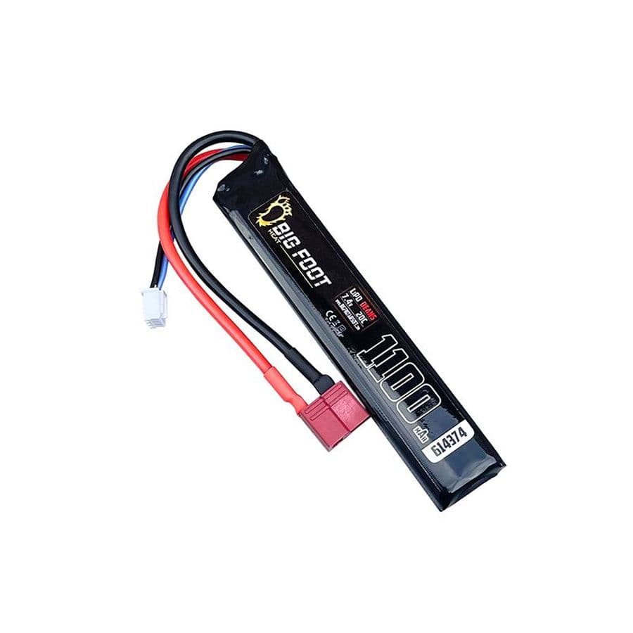 Heat Lipo Battery 1100 mAh 7.4v 20c (Stick – 100mm – DEANS)