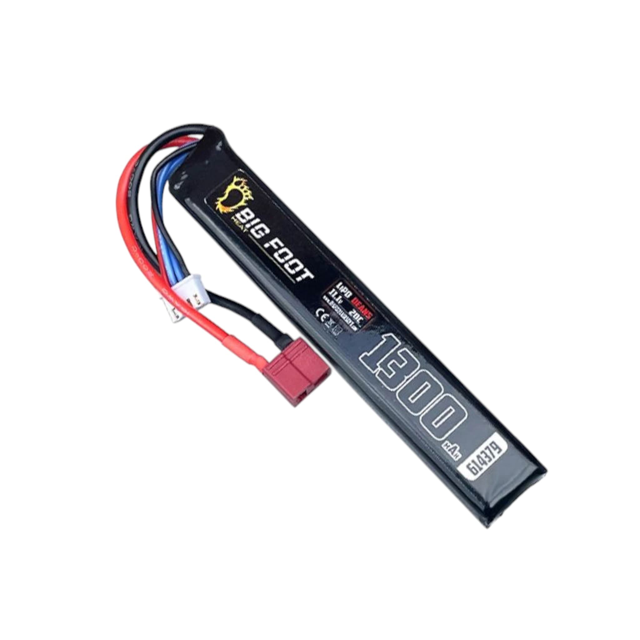 Heat Lipo Battery 1300 mAh 11.1v 20c (Stick – 120mm – DEANS)