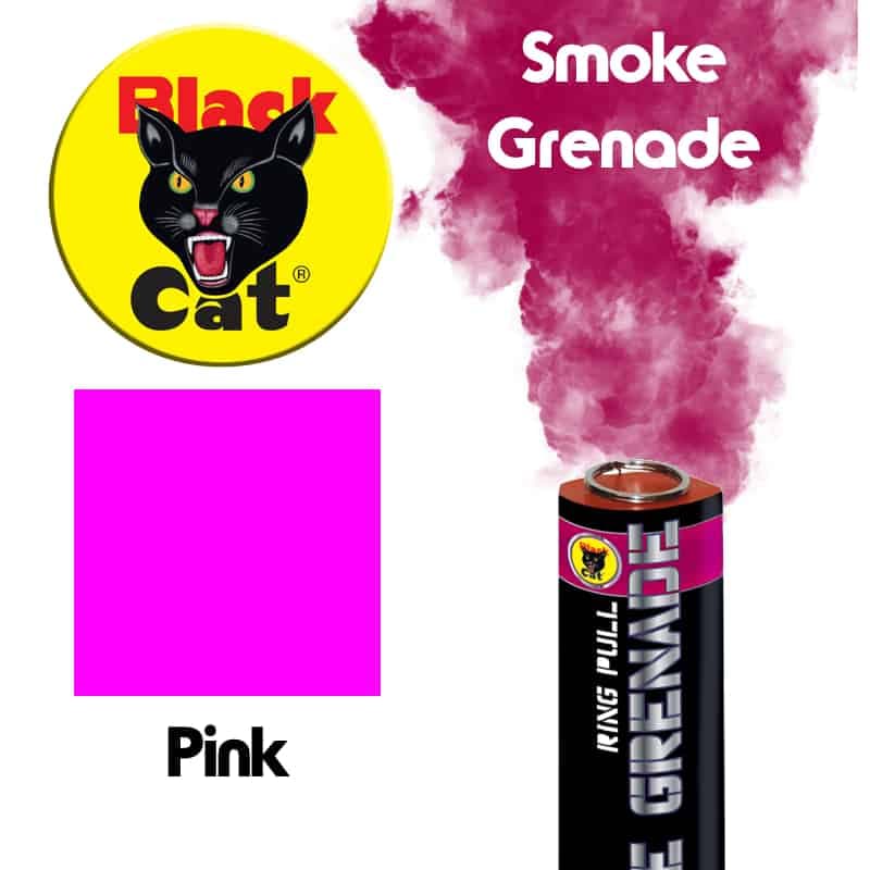 Ring pull smoke grenade (Pink)
