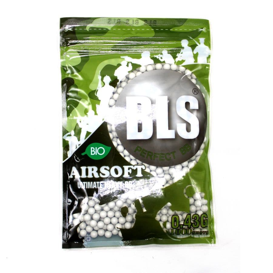 Biodegradable BBs – 0.43g – 1000 count bag – White