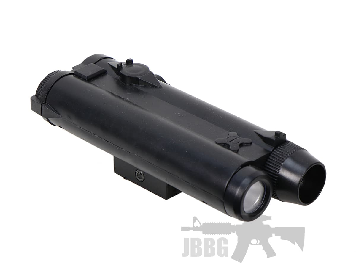 Military Style Dual LED Flashlight Rail Unit